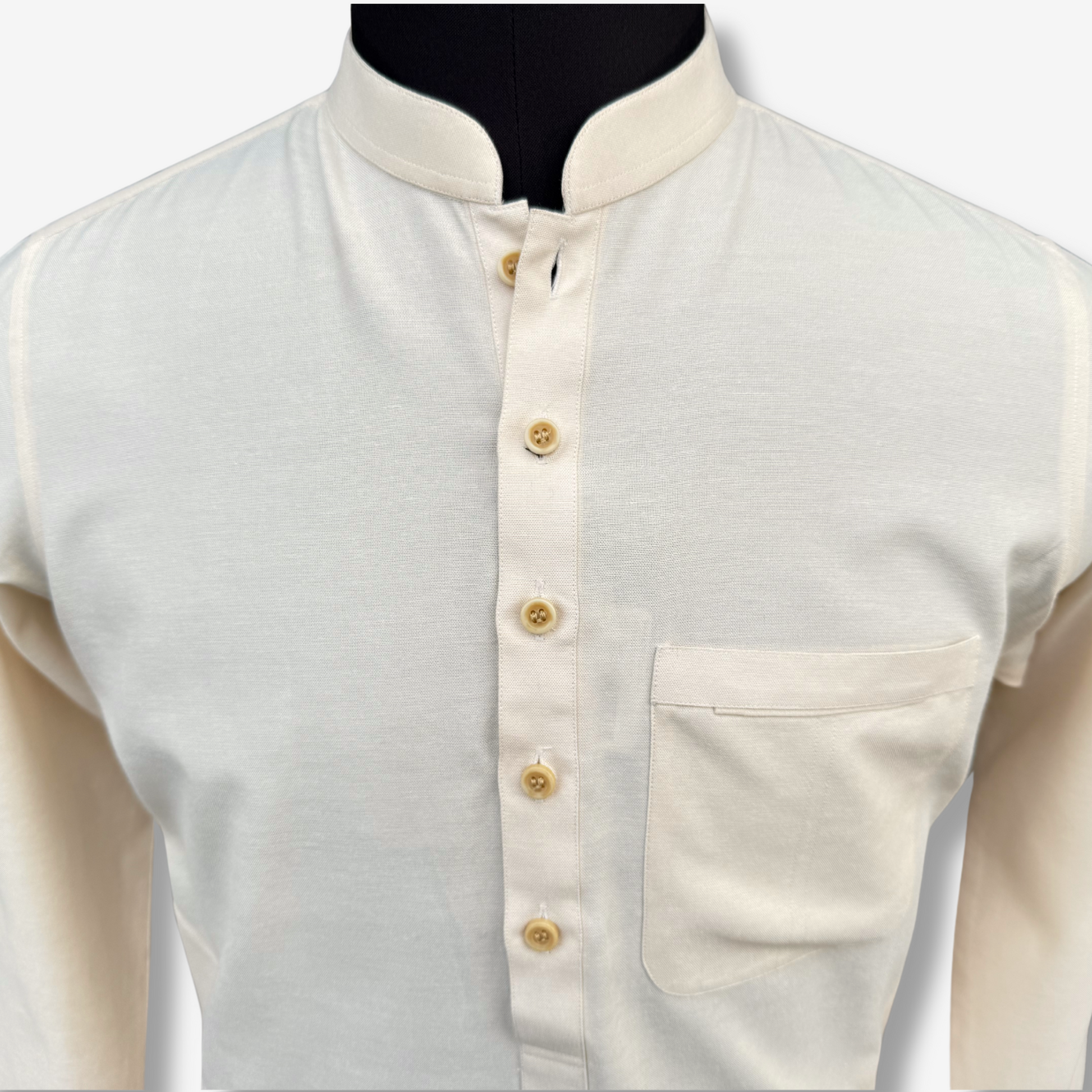 Men's Pale Yellow Irish Cotton Shalwar Kameez - 111006