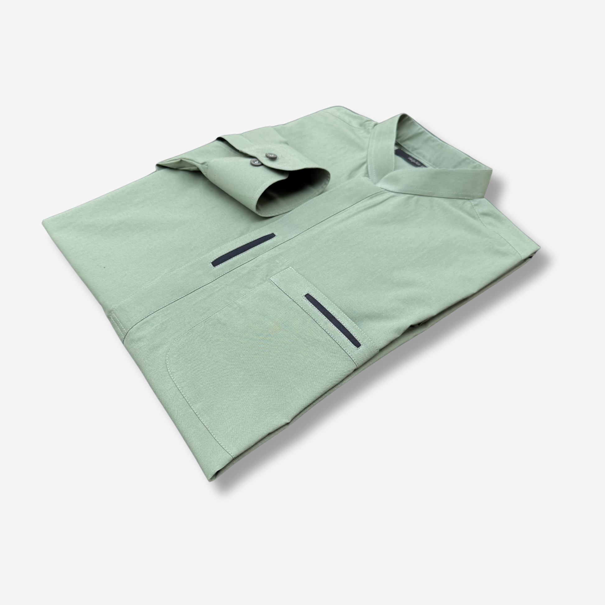 Men's Pastel Green Cotton Shalwar Kameez - 111001