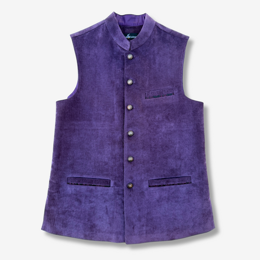 Men's Purple Haze Corduroy Waistcoat - 224012
