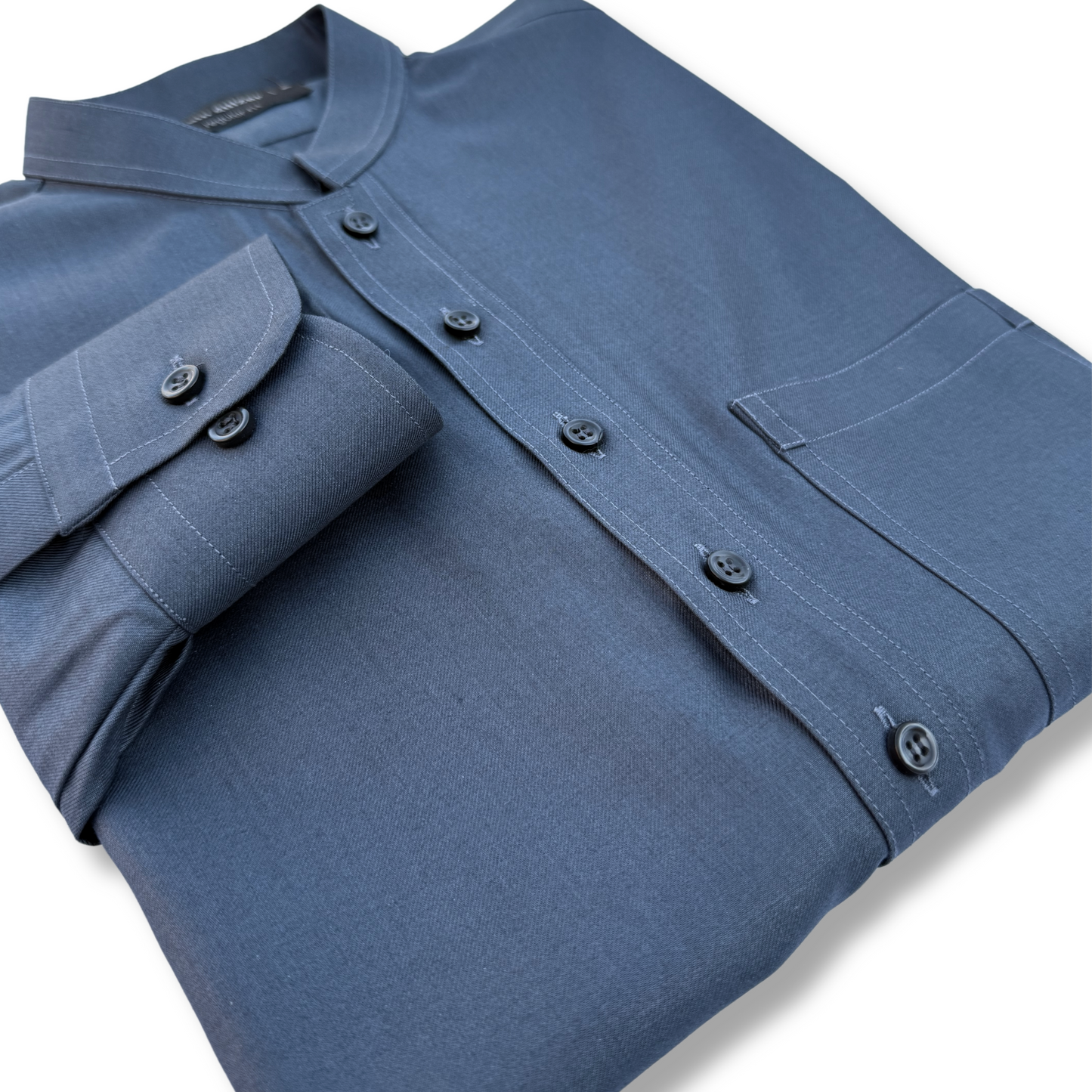 Men's Smoky Blue Shalwar Kameez - 113005