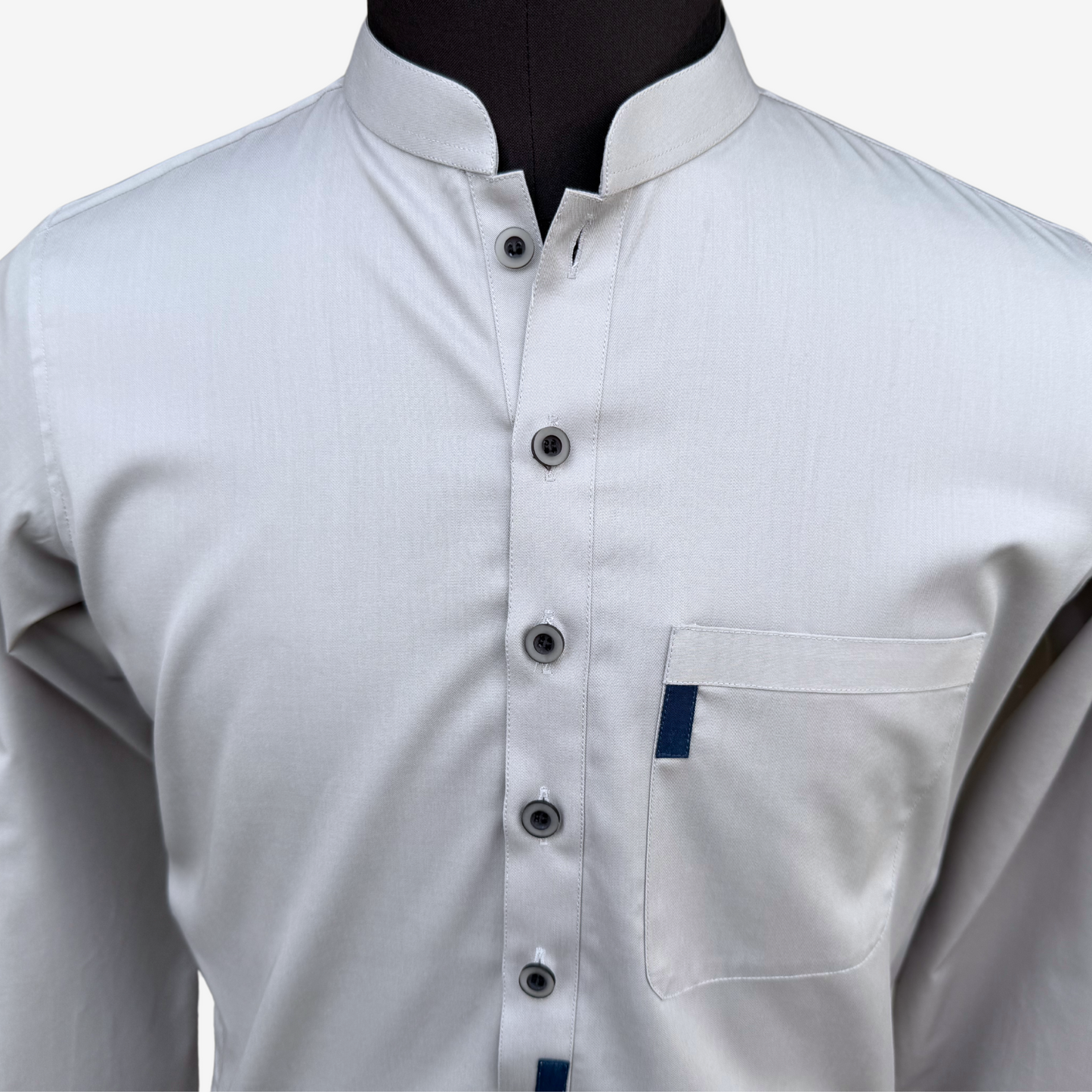 Men's Steel Gray Shalwar Kameez - 111005