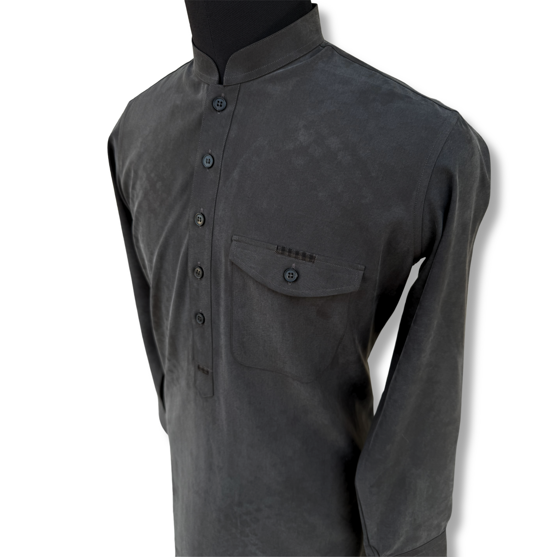 Men's Stone Wash Brown Shalwar Kameez - 113001