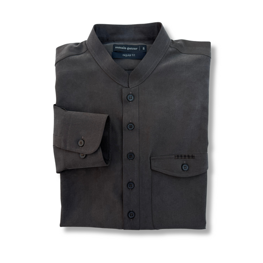 Men's Stone Wash Brown Shalwar Kameez - 113001
