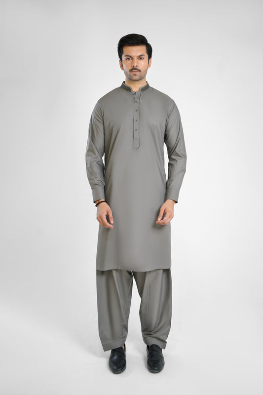 Men's W&W Blend Oslo Gray Shalwar Kameez - 112014