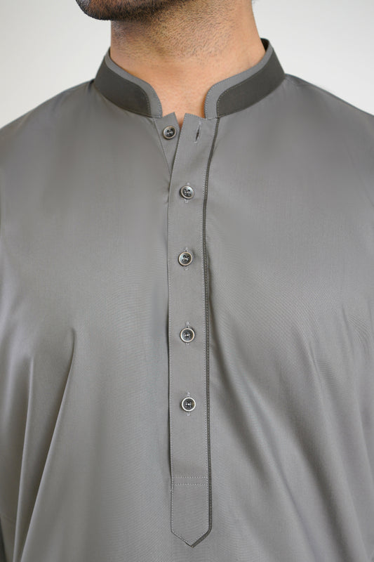 Men's W&W Blend Oslo Gray Shalwar Kameez - 112014
