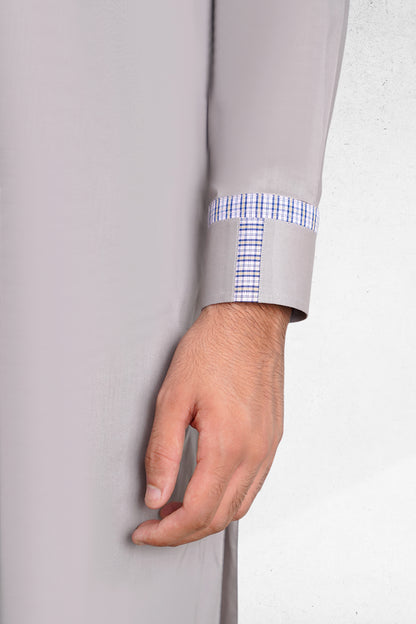 Men's Wisteria Gray Shalwar Kameez - 111026